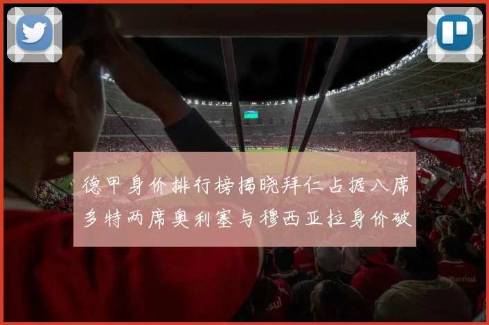 德甲身价排行榜揭晓拜仁占据八席多特两席奥利塞与穆西亚拉身价破亿